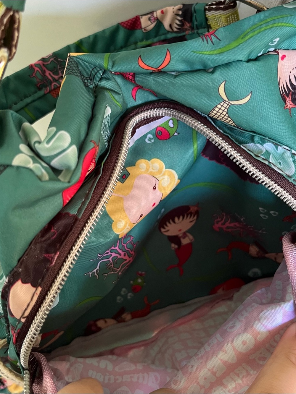 Harajuku Lovers Y2K Vintage Gwen Stefani Rare Mermaid Print Handbag! - Picture 3 of 9